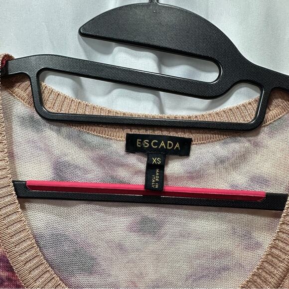 Escada Tie Dye Brown Tank Top Size XS - Picture 4 of 8